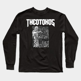 Theotokos Mary Punching The Devil Doom Parody Long Sleeve T-Shirt